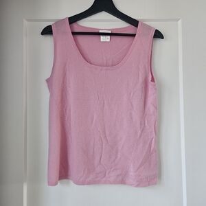 Escada Light Pink Tank Top 100% Cashmere